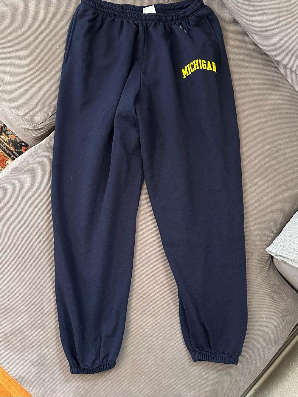 NCAA Champion Eco Fleece Michigan Wolverines Basketball Sweatpants Size XL B1G